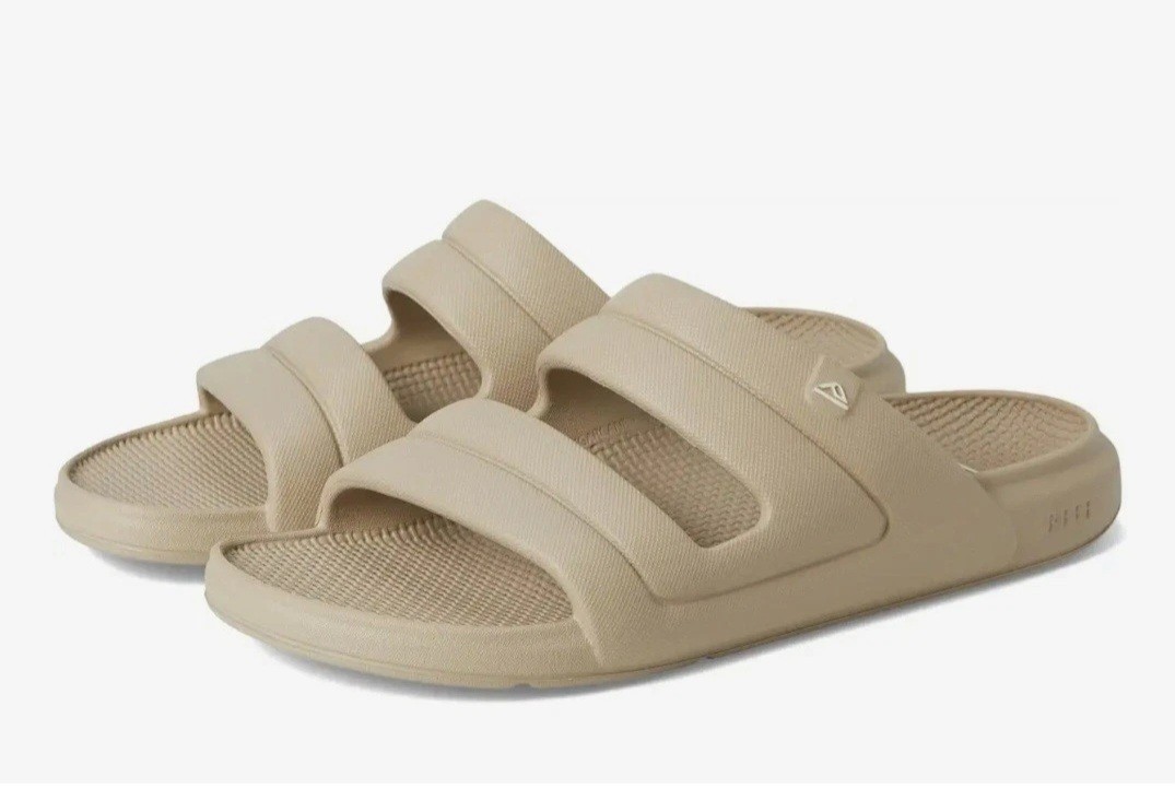 Size 12 – Reef Oasis Two-Bar Men’s Slides in Sand/Beige NWT – Water Friendly