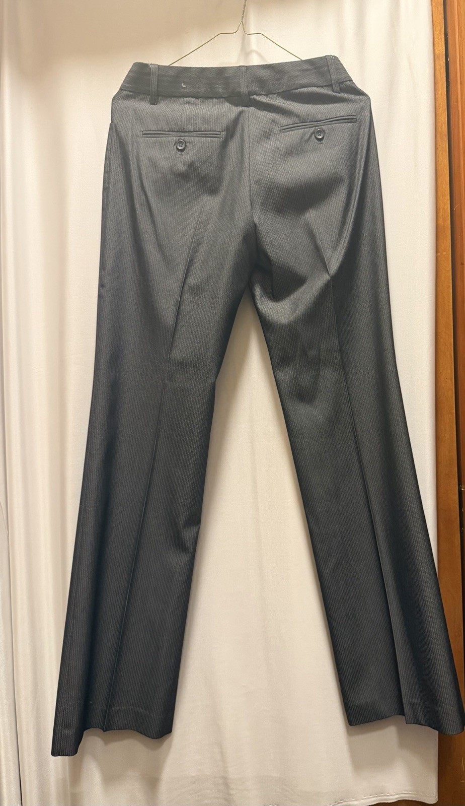 Express Design Studio Editor Womens Gray Pinstripe Dress Pants Size 0 Career