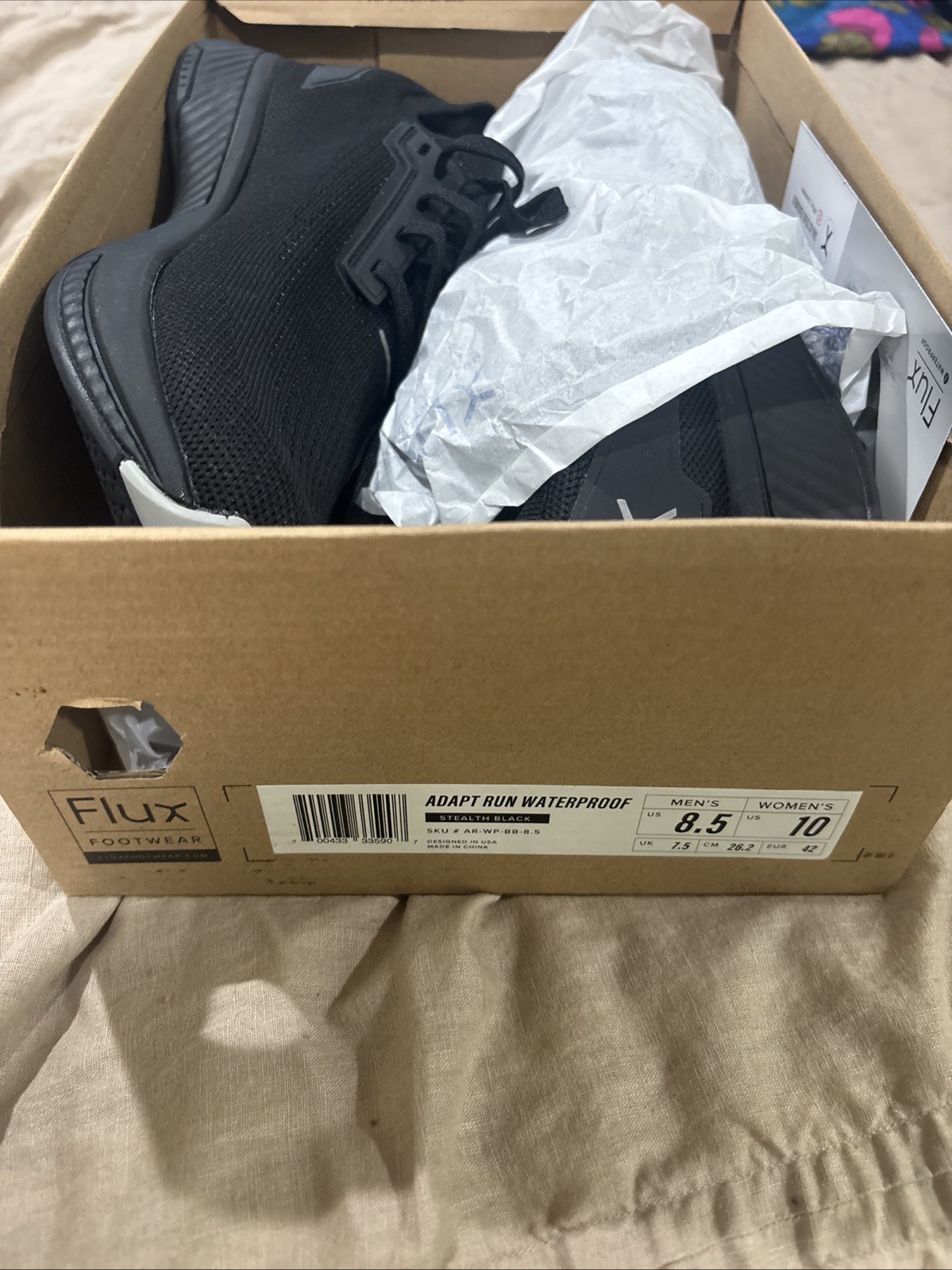 Flux Adapt run Waterproof Stealth Black