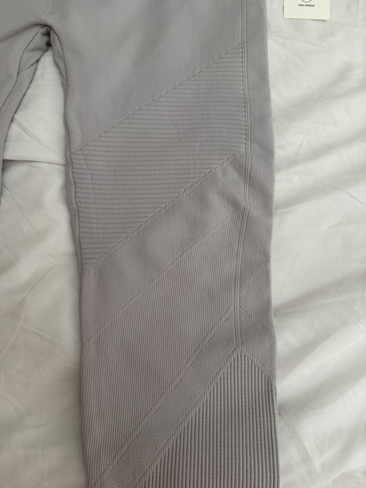 Avocado Los Angeles Ribbed Opaque Legging Seamless Light Lavender NEW WITH TAGS