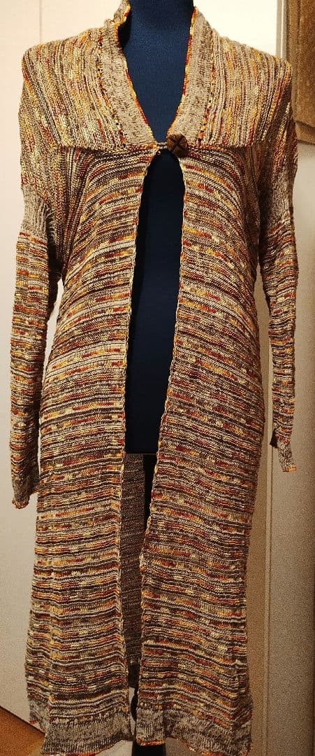 M.&KYOKO Multi-Stripe Long Sleeve Cardigan – Free Size
