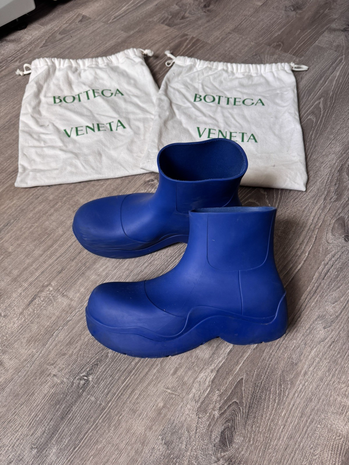Bottega Veneta Blue Puddle Boots