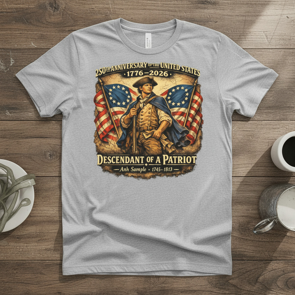 250th Anniversary USA Shirt, Personalized Patriotic Tee, 1776–2026 America TA79