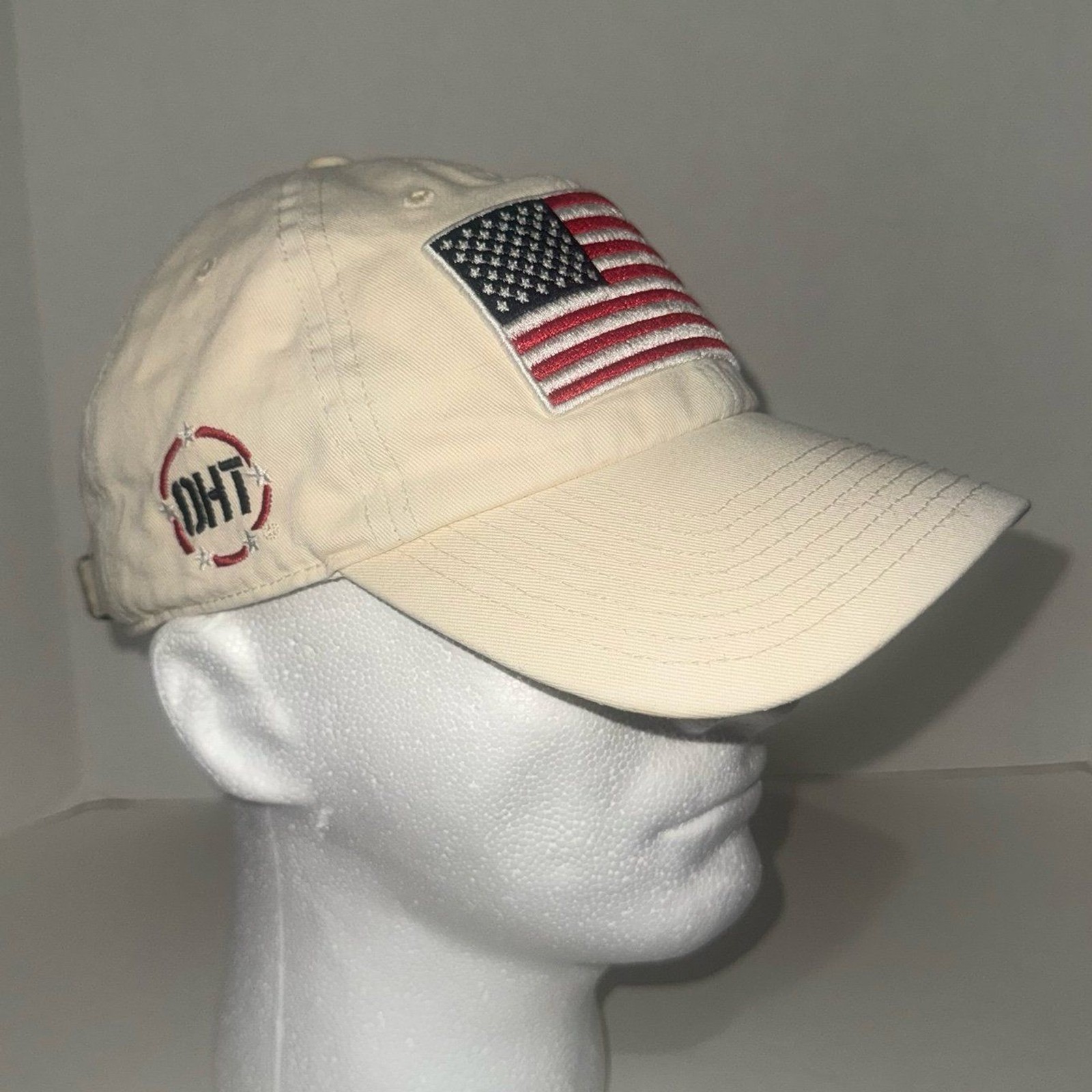 ’47 Brand OHT Operation Hat Trick Tan American Flag Hat Veterans United Cleanup