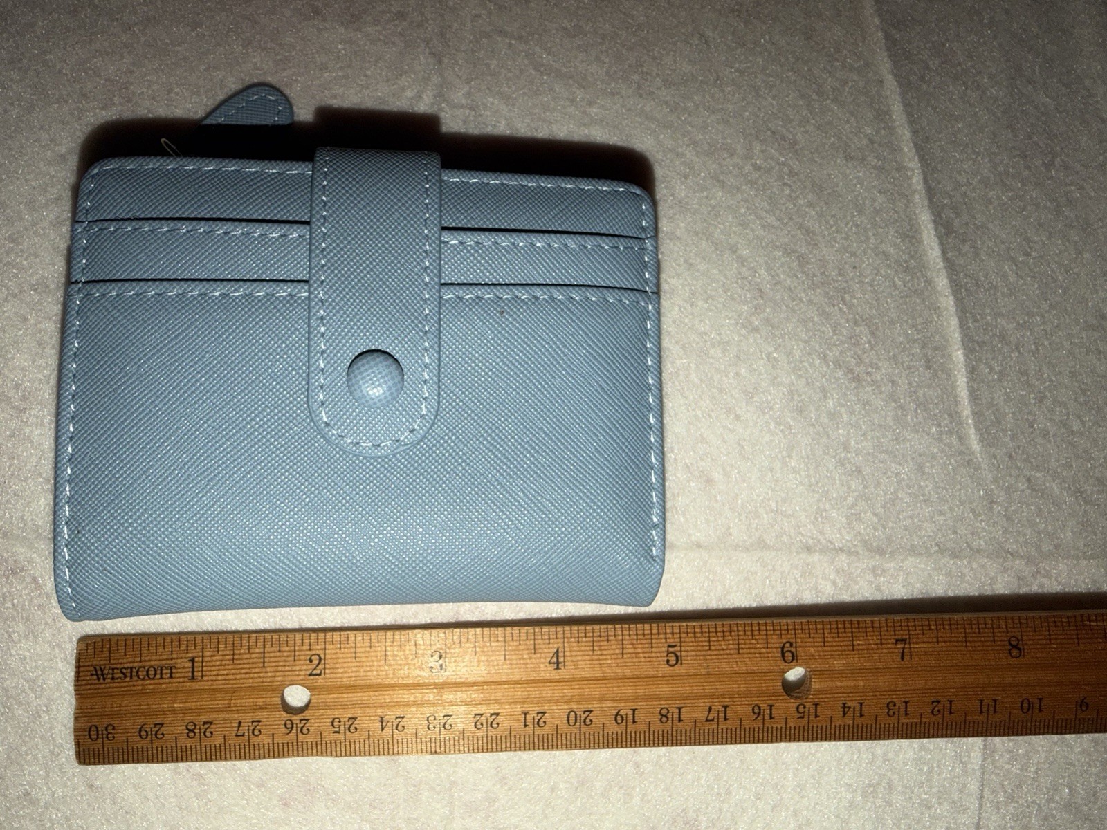 NWT HKCluf Crossbody Purse 4055 With Tassel And Wallet In Light Blue