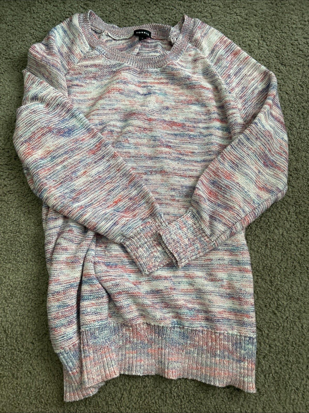 WMNS sz 2 Torrid Confetti Yarn Pullover Sweater Purple 2x XXL 18/20 18 20