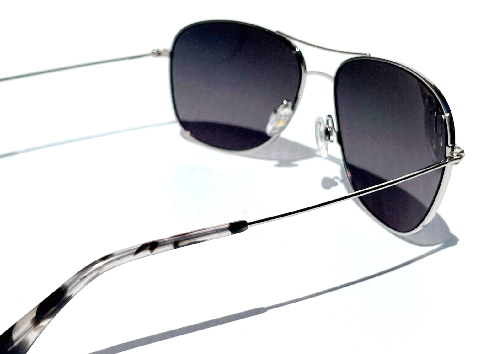 NEW Maui Jim CLIFF HOUSE Silver POLARIZED Grey Lens Sunglass GS247-17