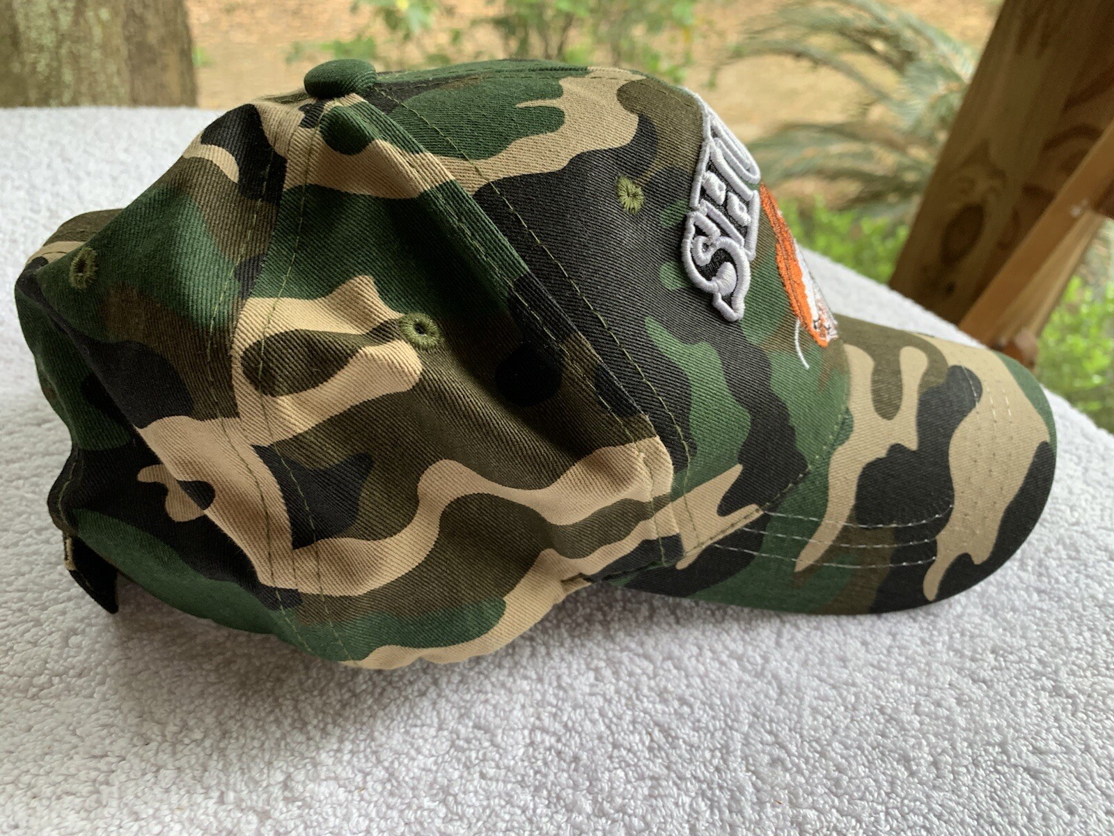 Blue Ocean Hat Cap Redfish Shut Up & Fish Camo StrapBack Embroidered Cotton NEW