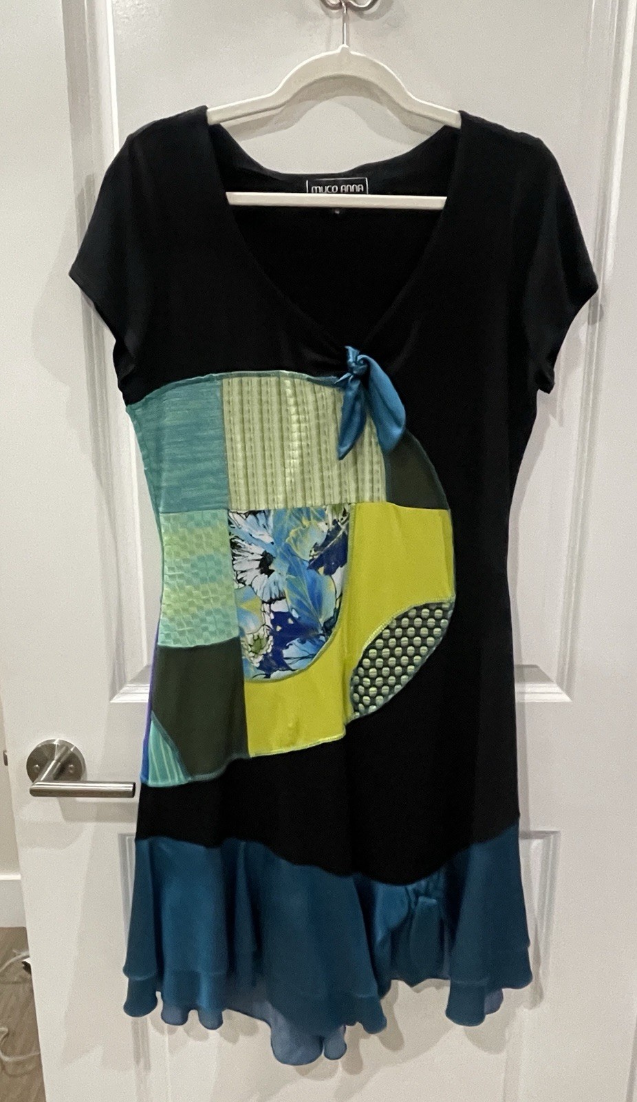 Eco-Friendly Handmade Dress From Recycled Material, New Size 10-12