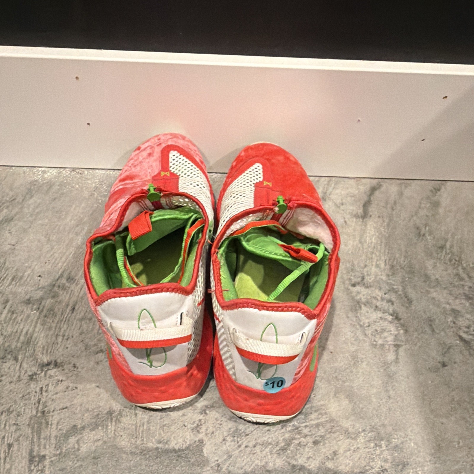 Nike PG 4 Christmas Men’s Low Top Zip Mesh Sneakers Red/White/Green CD5079-602