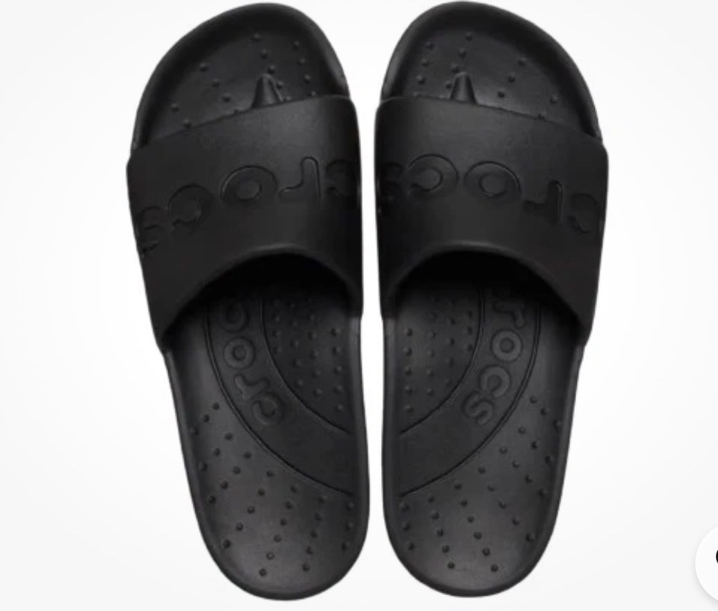 Crocs Slip on Slide Unisex Men 8 / Women 10 – Black( 210088-001)