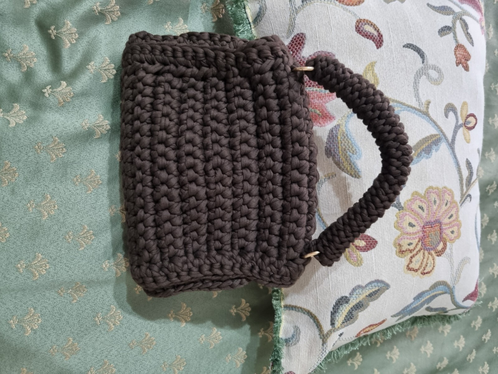 handmade crochet bag crochet bag brown – brown, elegant