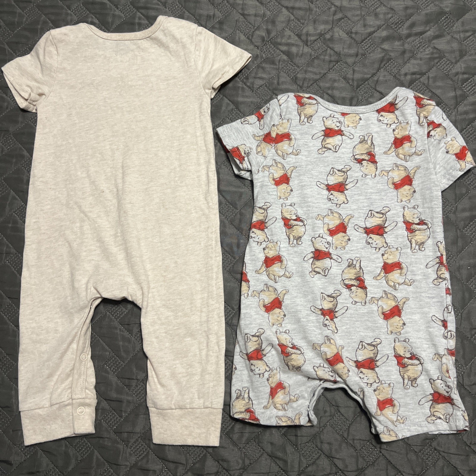 Disney Baby Winnie the Pooh Romper Set Of 2 6-9 Months