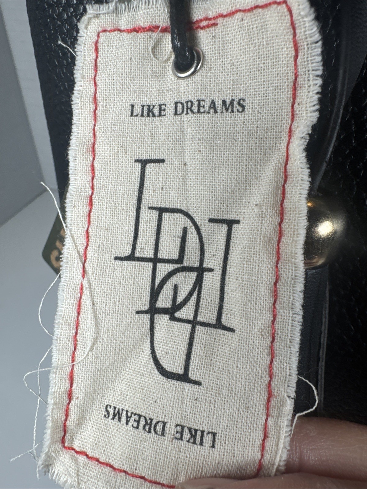 Like Dreams Brand Perfect Black Pebbled Vegan Leather Satchel NWT 10x7x3