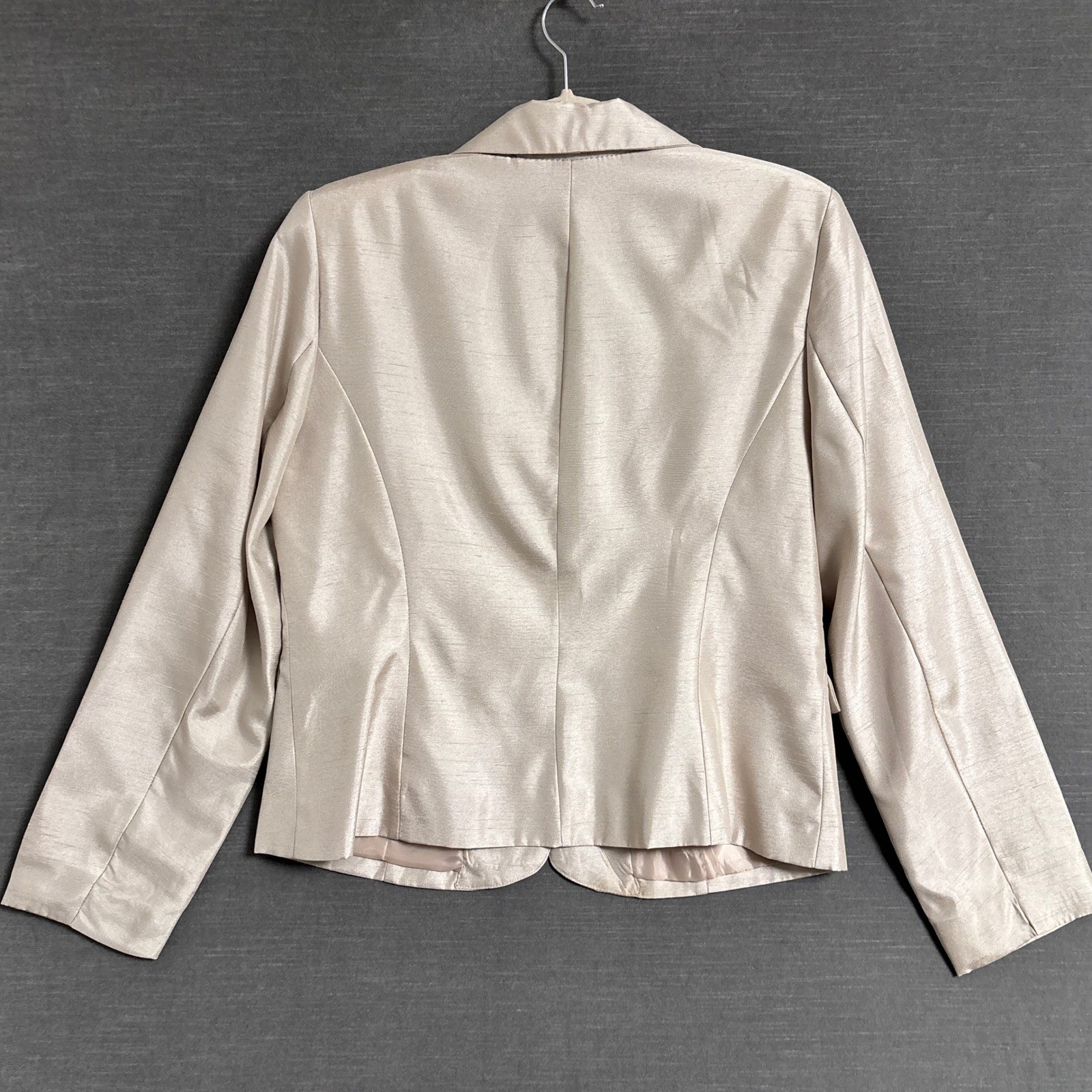 Nicolette Skirt Suit 12 Champagne Ruffle Cream Shimmer Formal Mother Wedding