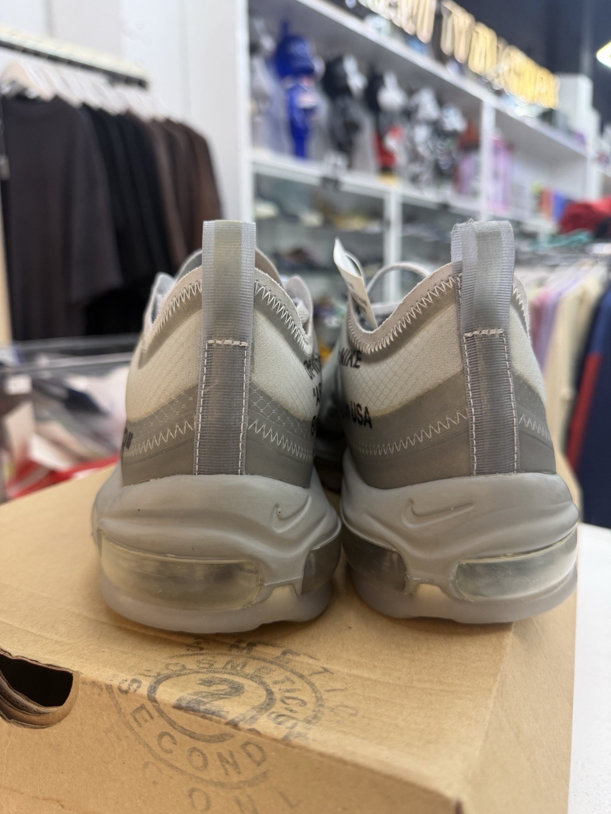Off-White × Nike Air Max 97 Grey AJ4585-101 Men’s 9.5 NEW