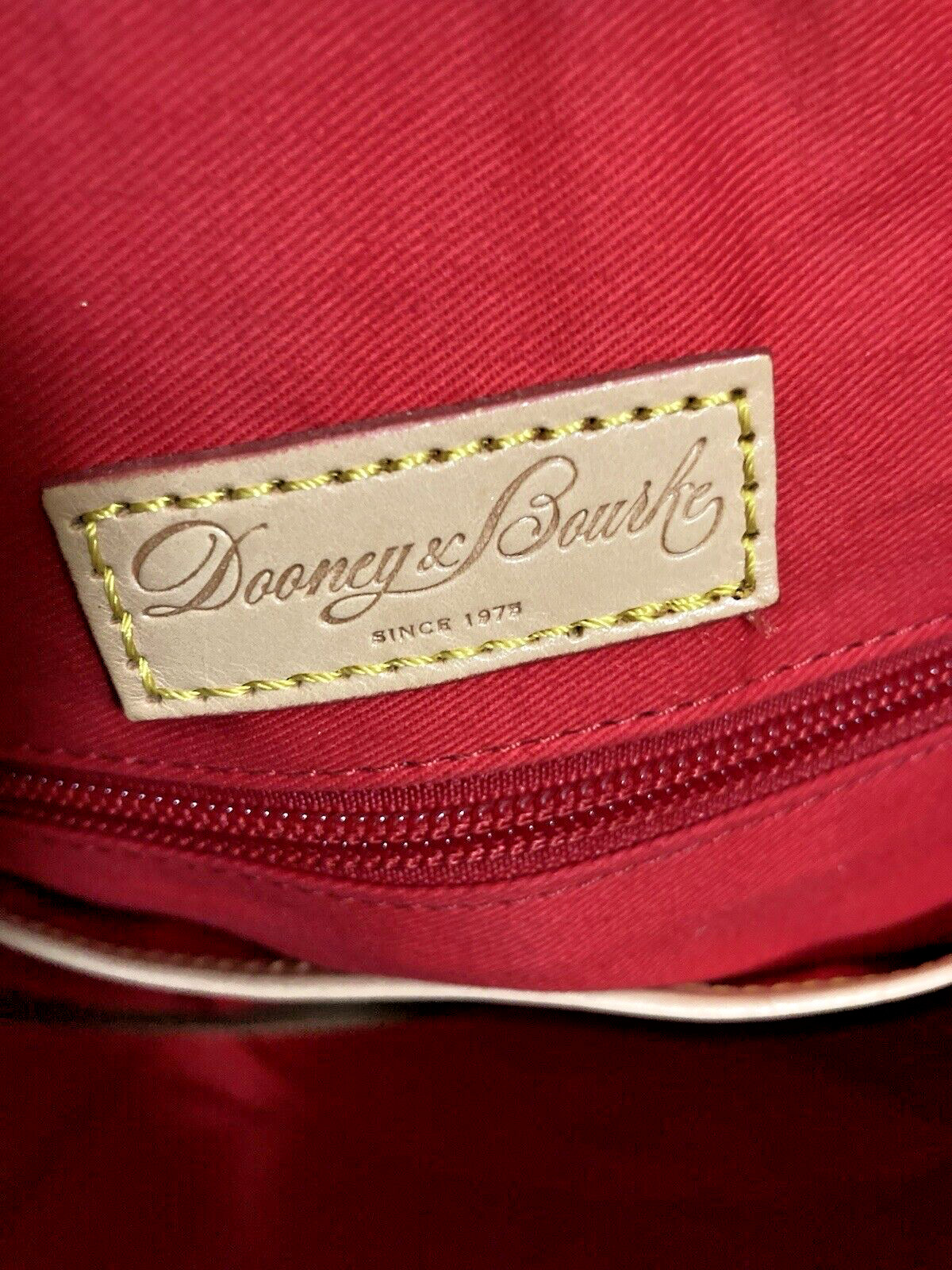 Dooney Bourke Turquoise Spearmint Green Chevron Large Shopper Tote Shoulder Bag