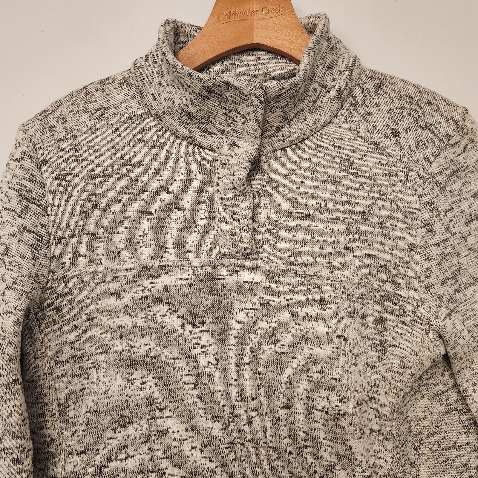 Kyodan Sweater Freedom Trail Pullover 1/2 Zip Gray Pockets Outdoors Womens Med