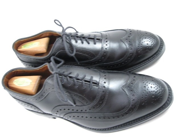 Allen Edmonds “MCALLISTER” Wingtip Oxfords 8 EEE Black DAINITE SOLES(618N)