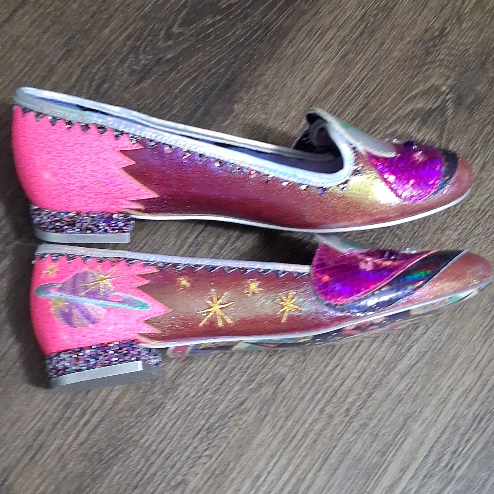 Irregular Choice“We Come In Peace Pouch with matching shoes (flats)