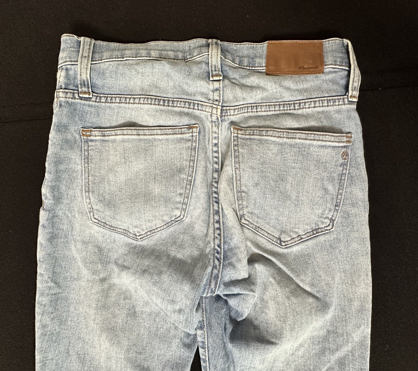 Madewell Cali Demi Boot Jeans 25P Medium Light Wash Button Fly Mid Rise
