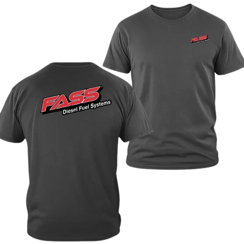 FASS Diesel Fuel Systems T-shirt, 2 Sides Print Logo Graphic Tee