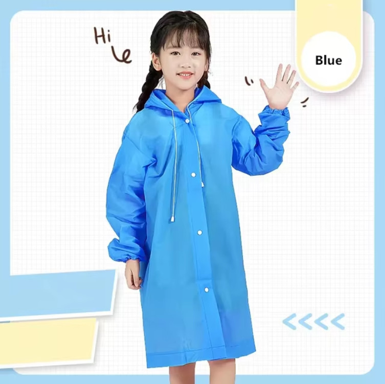 Adult Waterproof Hooded Raincoat Jacket Rain Coat Poncho Rainwear Outdoor Hiking