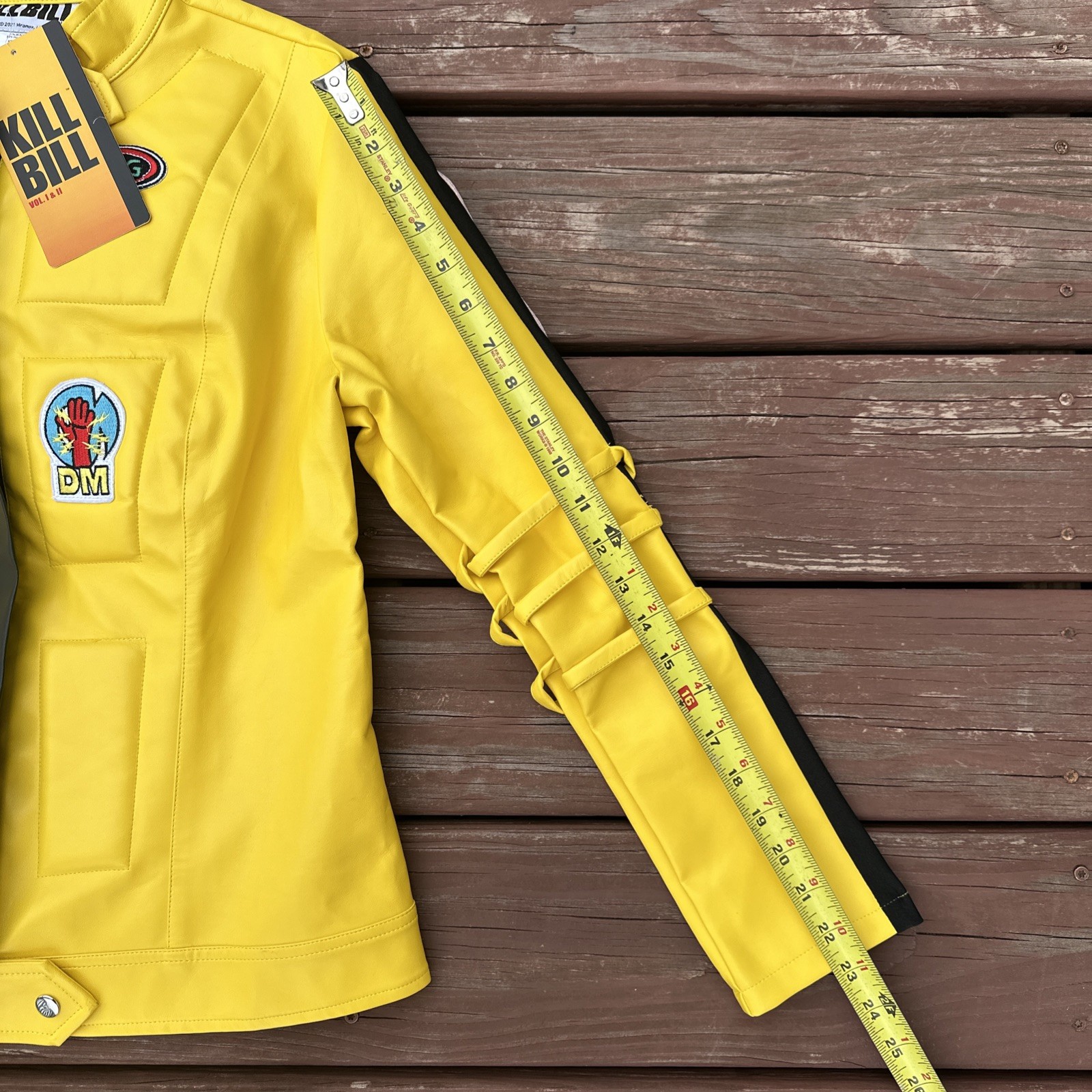 NWT Kill Bill Beatrix Kiddo Size 14 Motorcycle Suit Cosplay Bride New With Tags