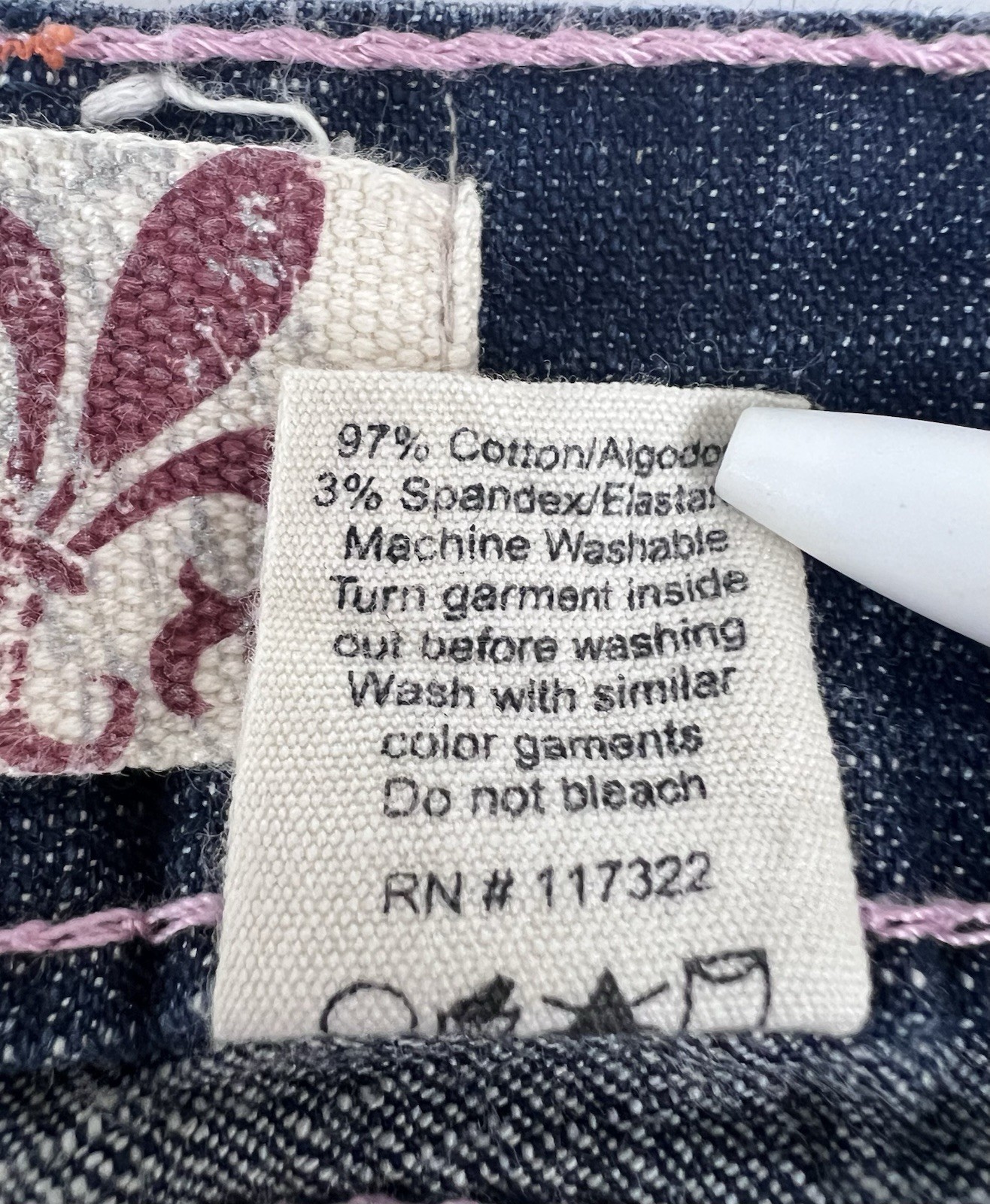 Laguna Beach Women’s Jeans Size 30 Blue Denim 33X32 Mid Rise Super Thick Stitch
