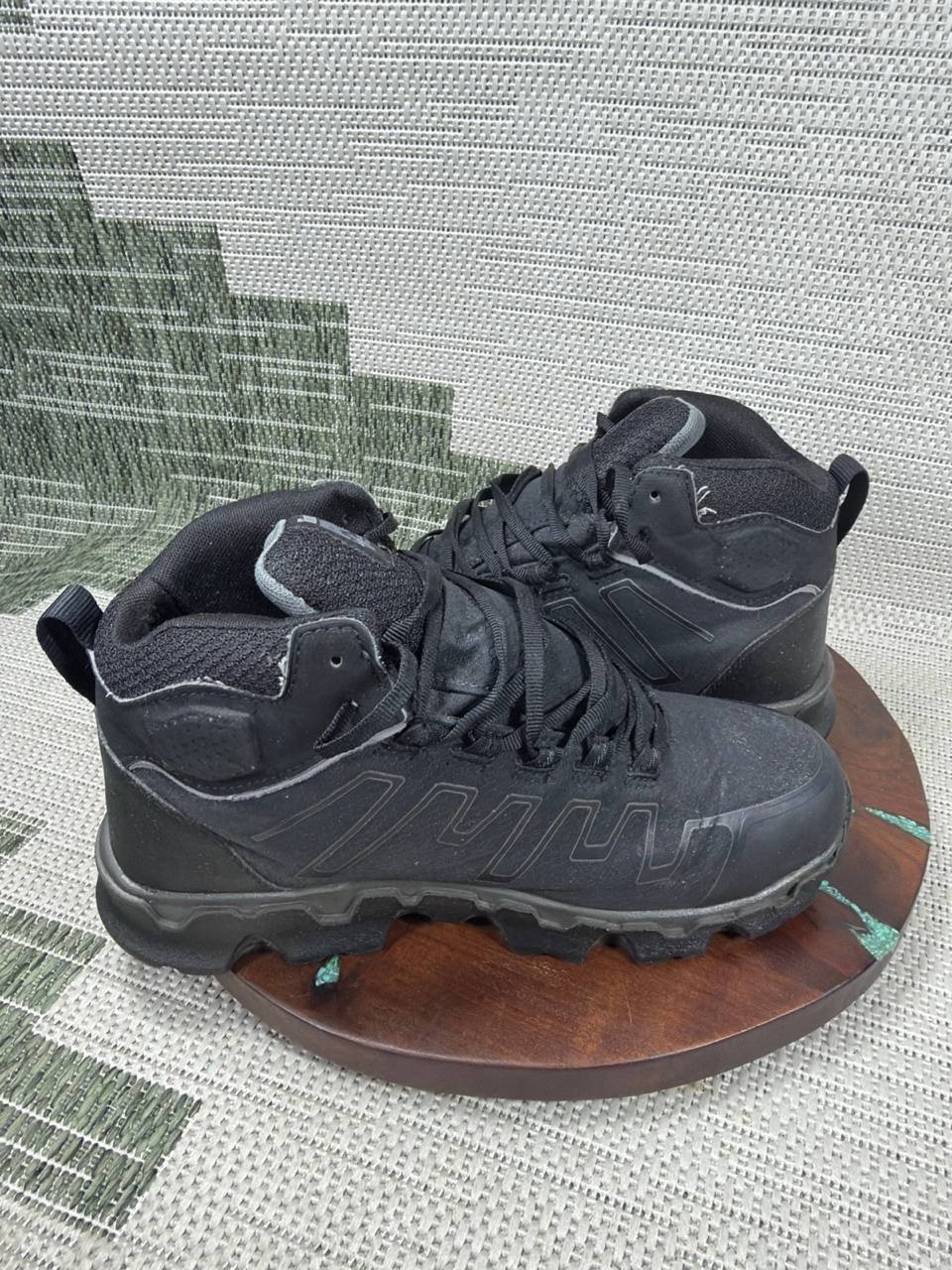 Timberland Pro Shoes Men Size 9 Wide Powertrain Sport Alloy Toe Work Black Nylon