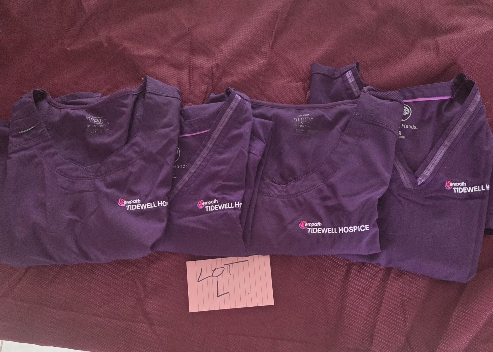 4 Empath TIDEWELL SCRUB TOPS SIZE 3X LOT L