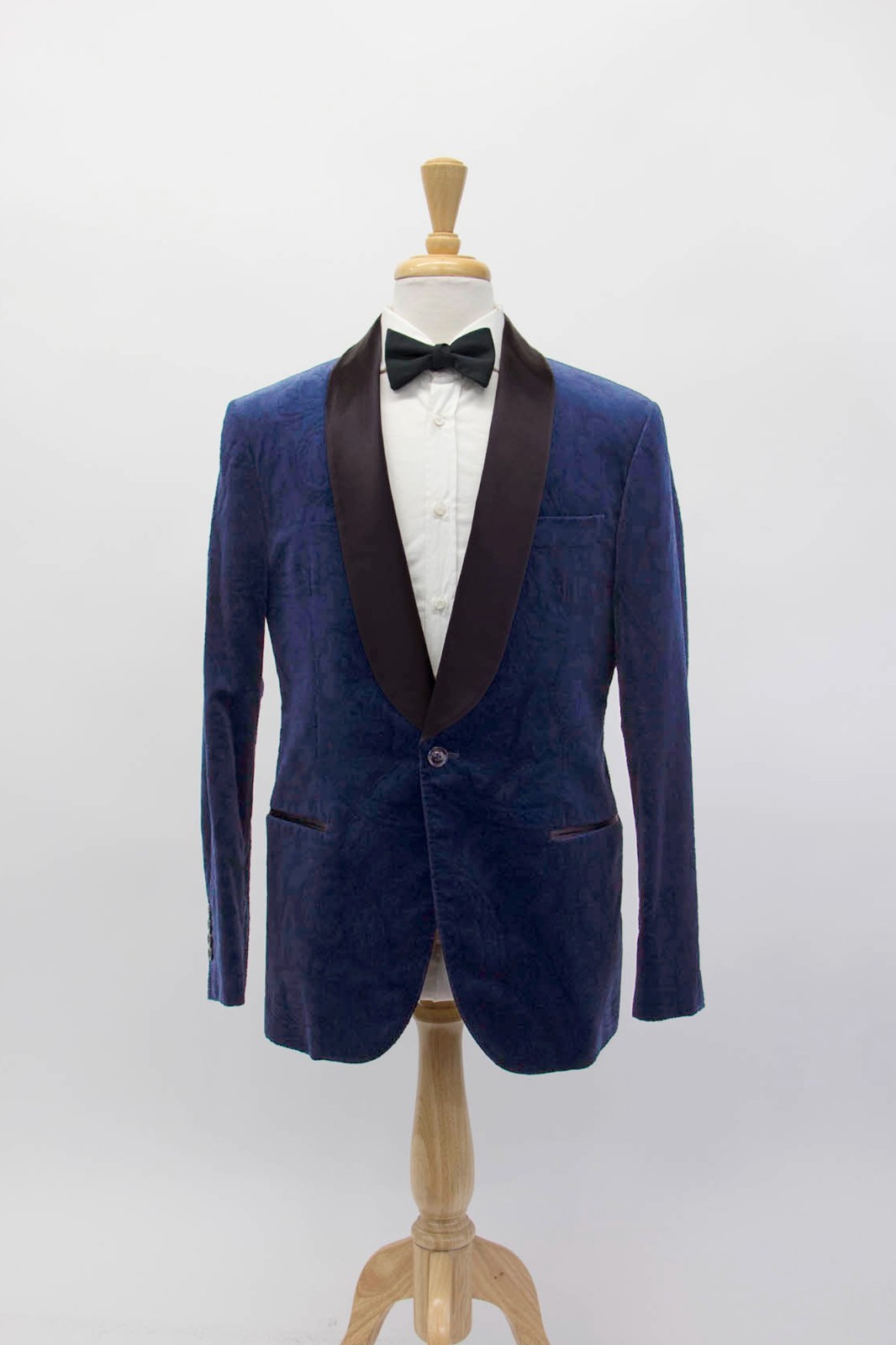 NWT $4995 Brunello Cucinelli Men’s Baroque Velvet 2-Tone Tuxedo Jacket A262
