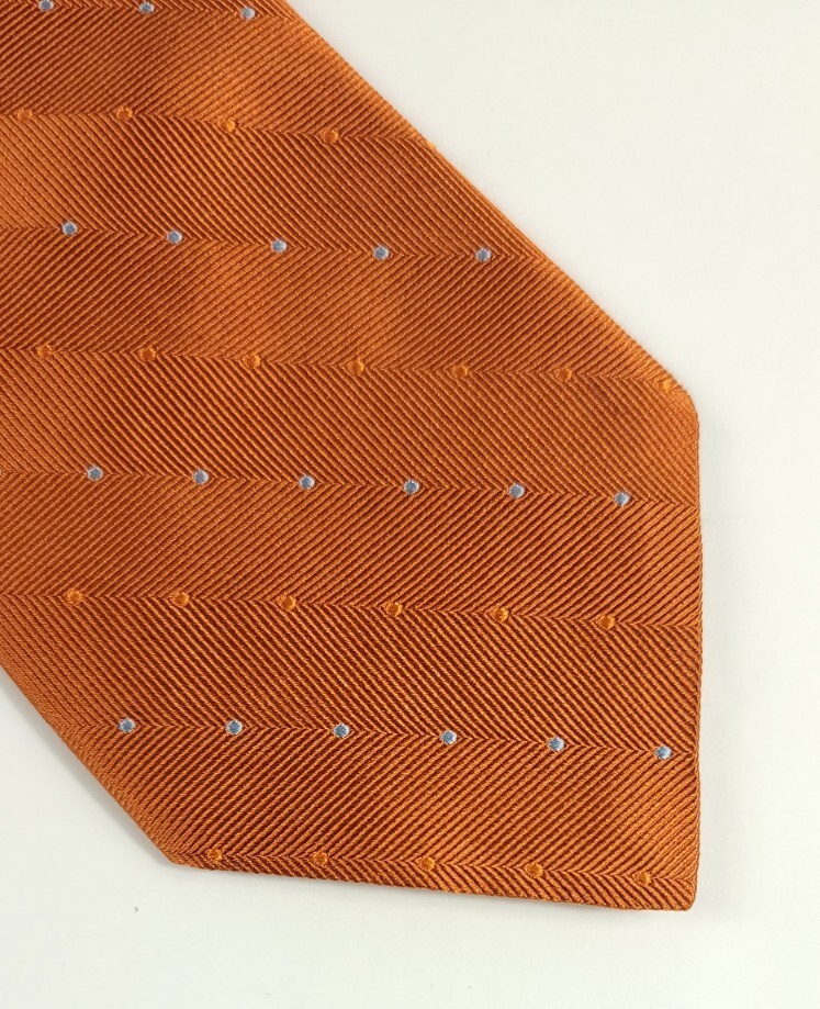 Nautica Neck Tie – Orange w/ polka dots Classic Length 57″-60.