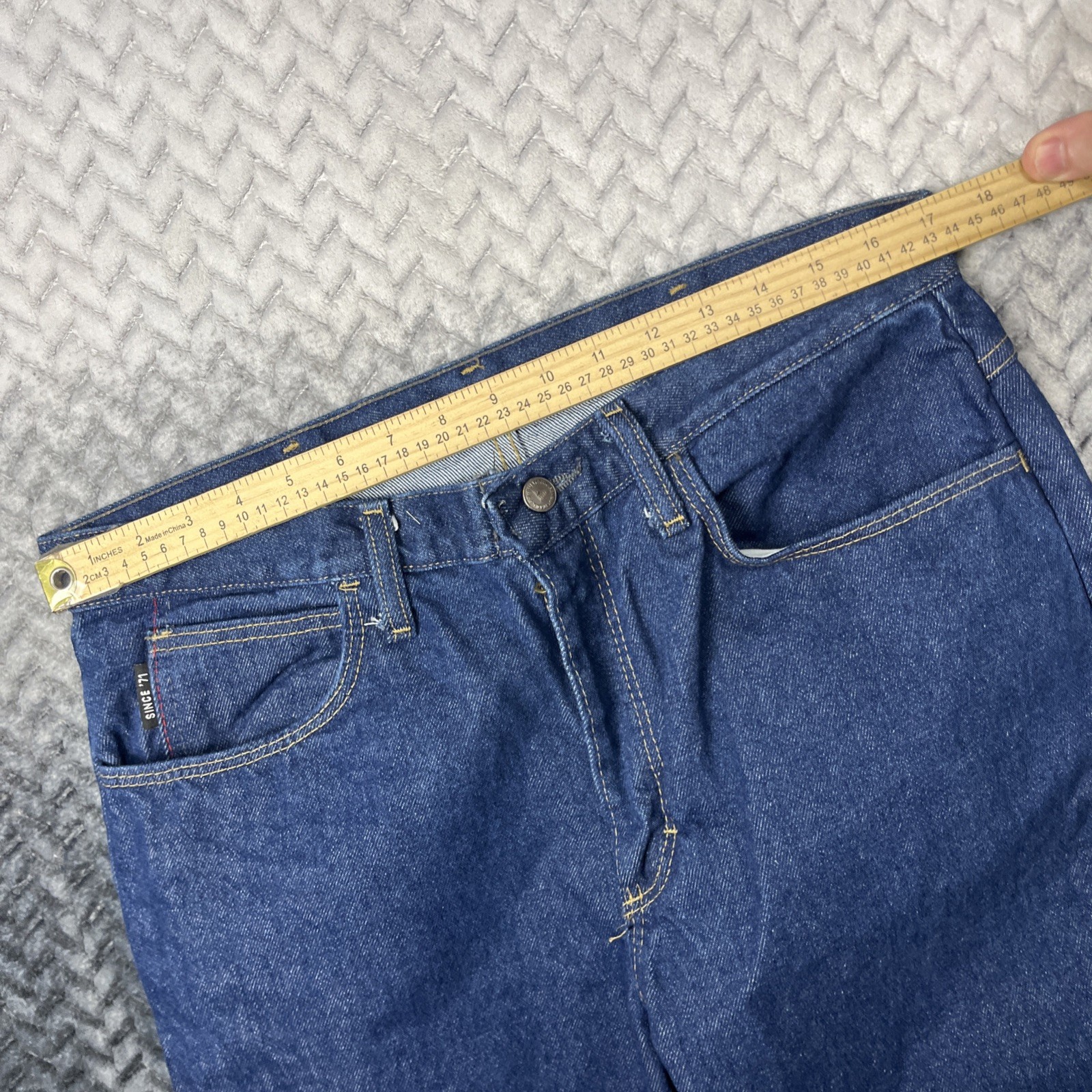 NWT Bulwark FR Flame Resistant Jeans Mens Size 34×34 Blue Straight (Tag 34x37U)