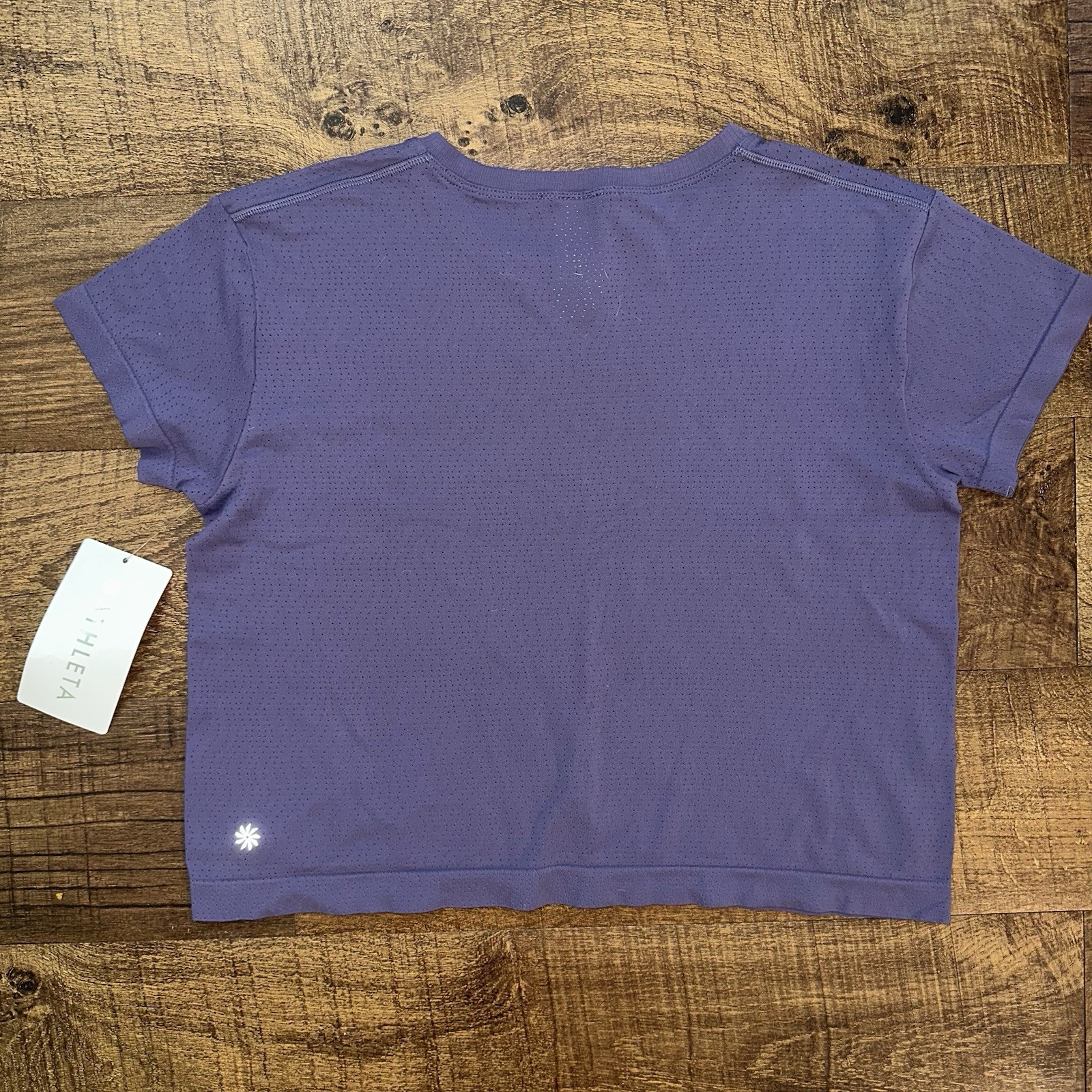 NWT! ATHLETA PURPLE ETHER SEAMLESS MESH TEE! XS $59