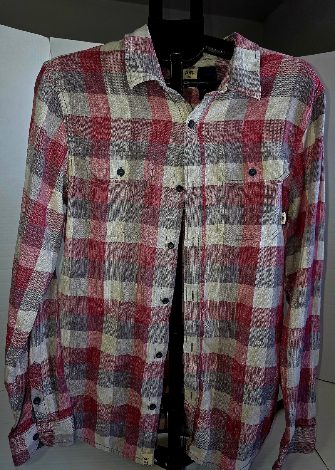 VANS flannel shirt sz- Lg