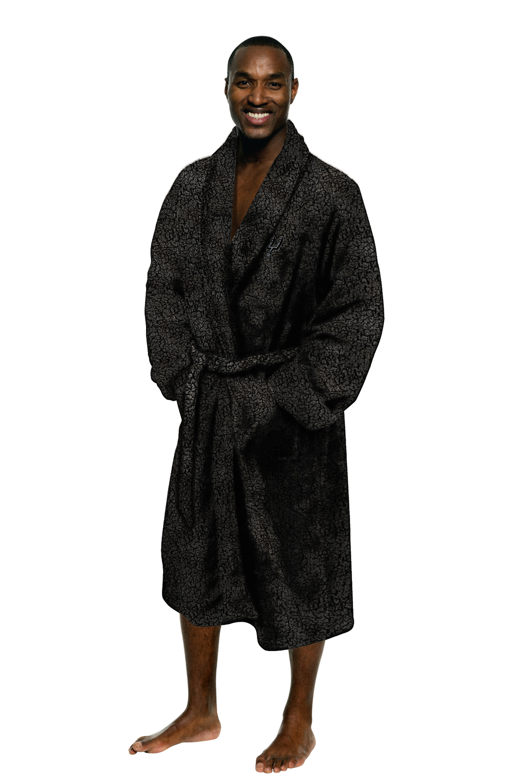 Northwest NBA Men’s San Antonio Spurs Soft Sherpa Lounge Bathrobe, OSFM