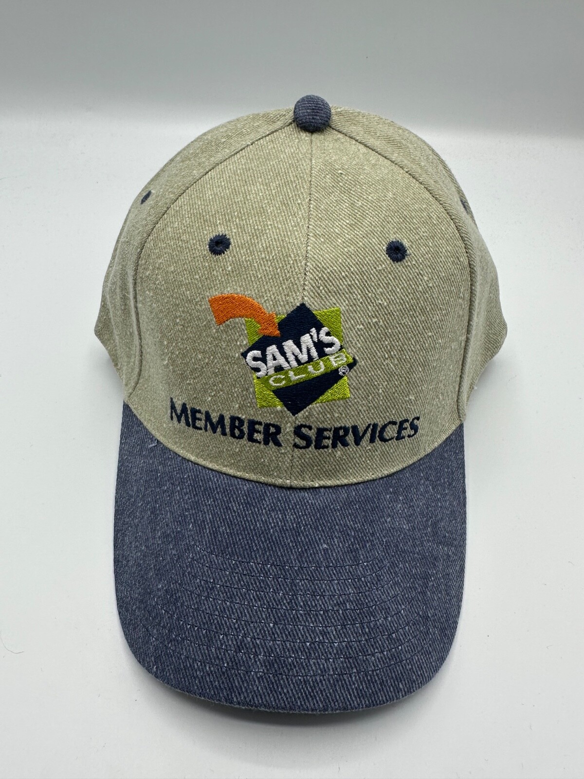 Sam’s Club Member Services Logo Adult Green Adjustable Baseball Cap Hat One Size