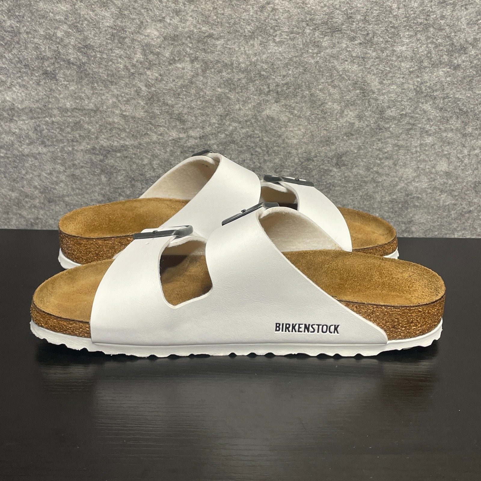 Birkenstock Arizona Birko Flor Sandals Womens EU 40 US 9 Narrow White Footbed