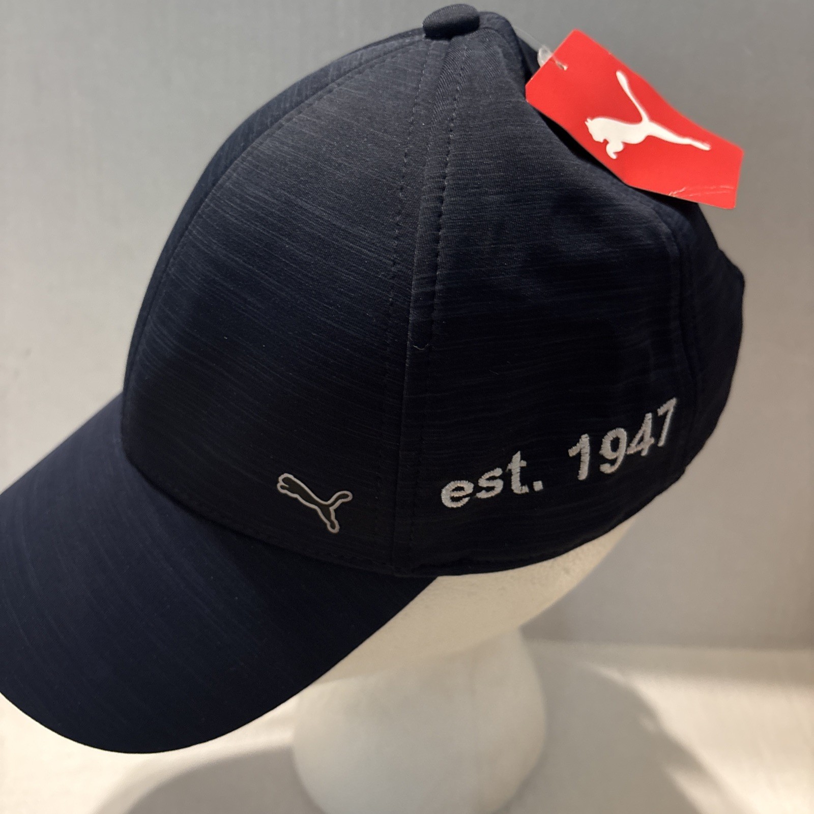 New NWT Puma Golf Adjustable Snapback Hat Navy Blue