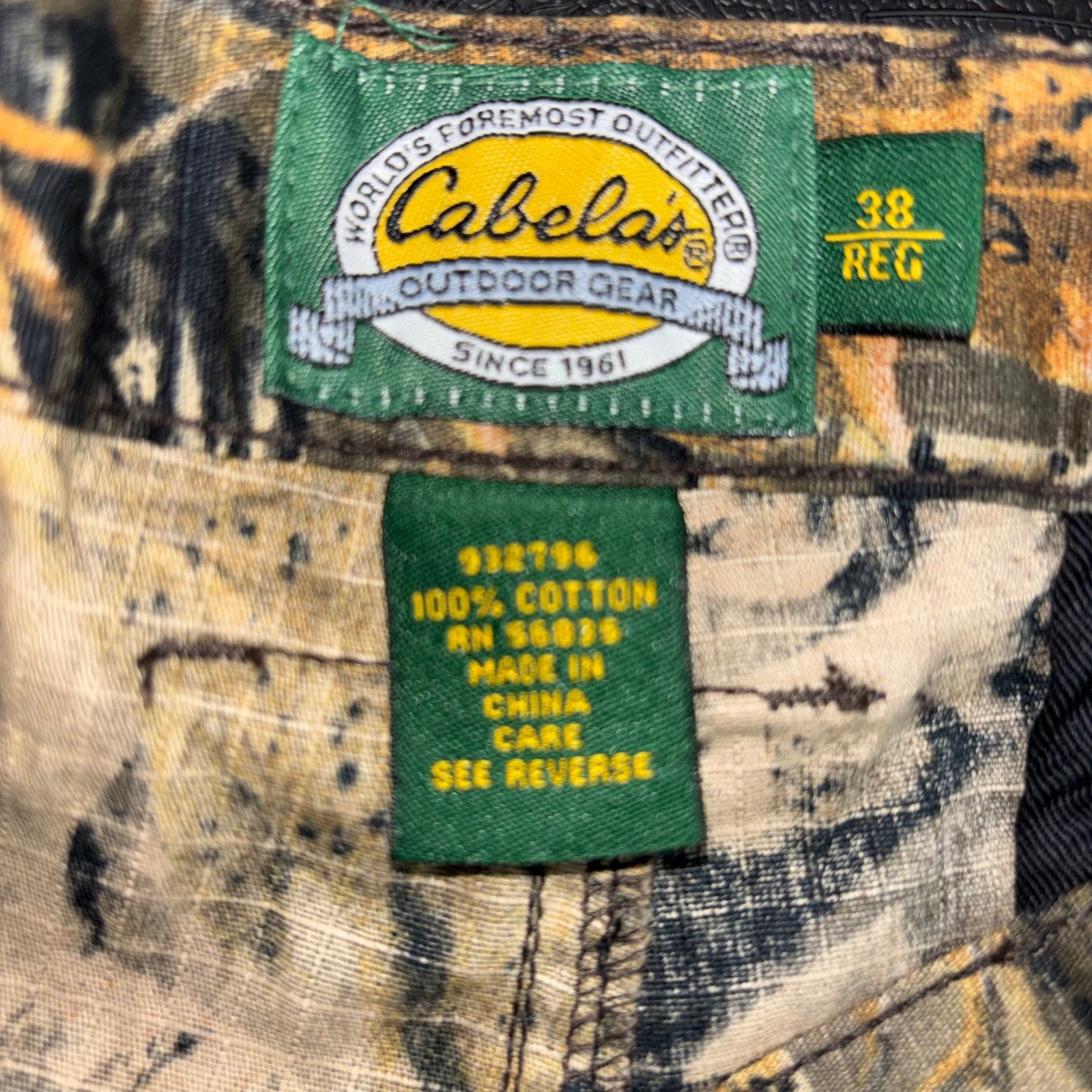 Cabelas Seclusion 3D Camo Ripstop Cargo Pants Mens 38 Reg New NWT 932796