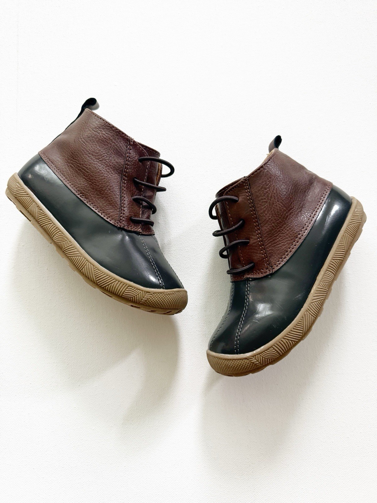 Kids Trimfoot Co. Two-Tone Duck Boots, Excellent Used Condition, Toddler Size 8