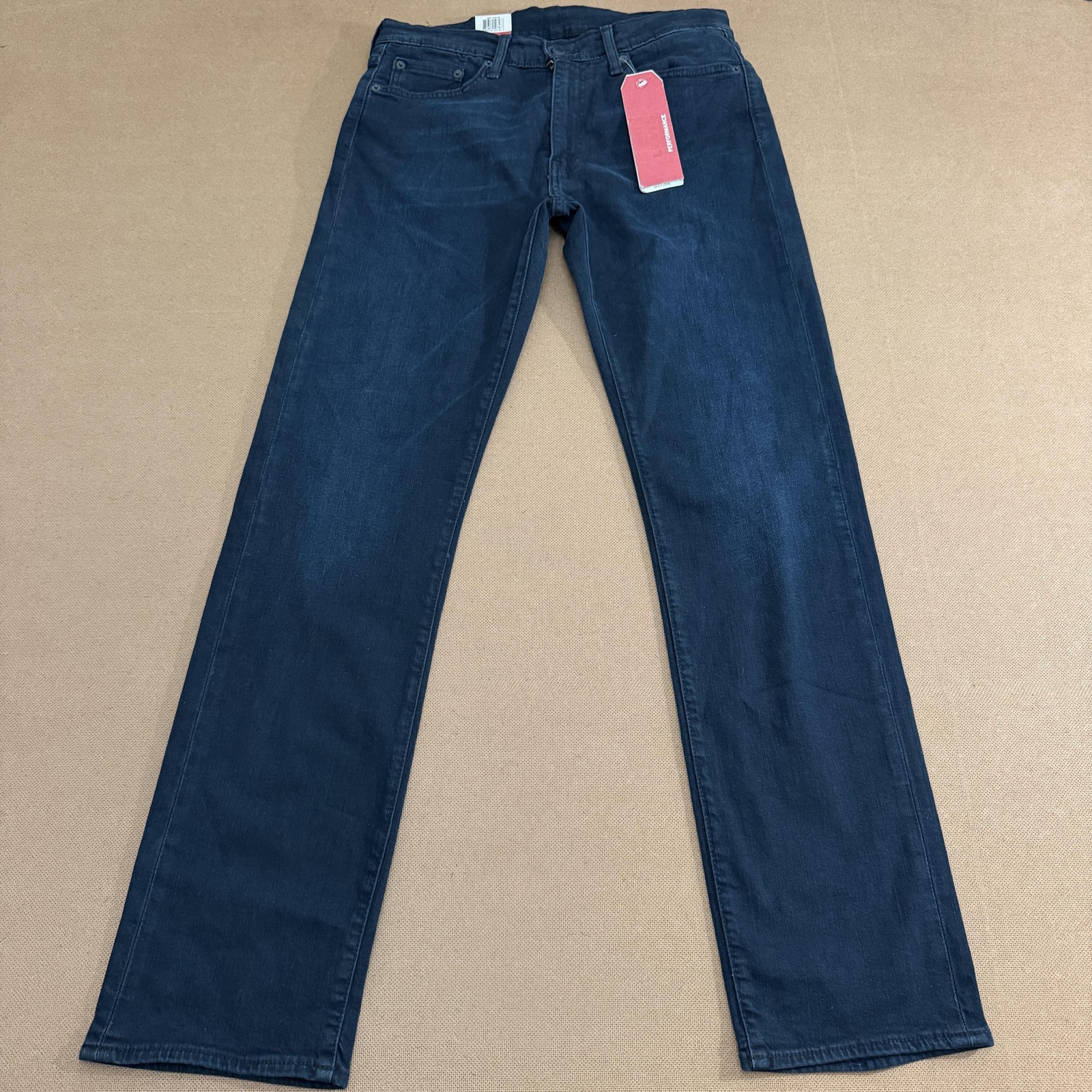 Levi’s 513 Jeans Mens 31×32 Blue Dark Wash Slim Straight Stretch Denim Pants