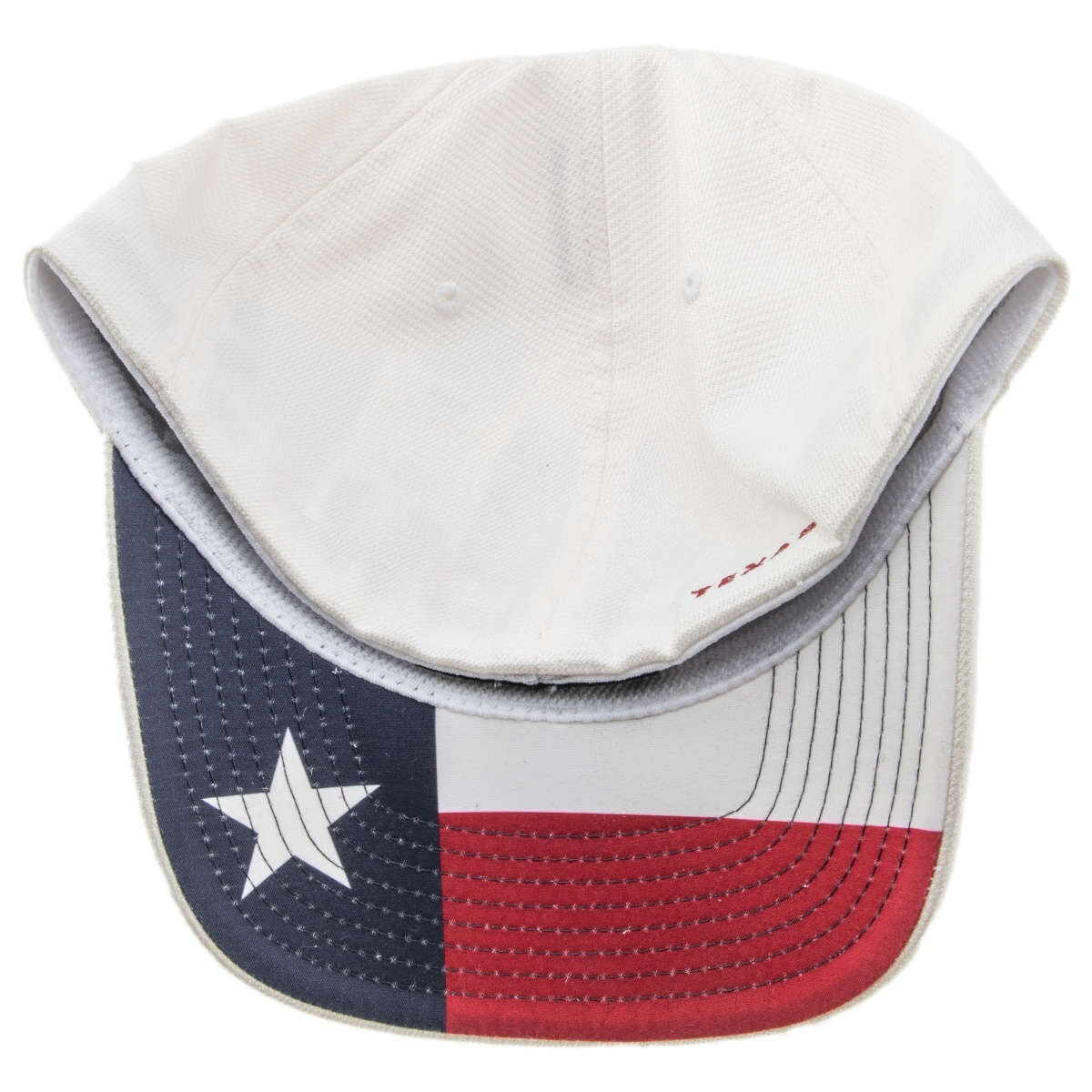 Oakley Mens TinCan Flag Texas Stretch Baseball Cap Hat White Small/Medium New