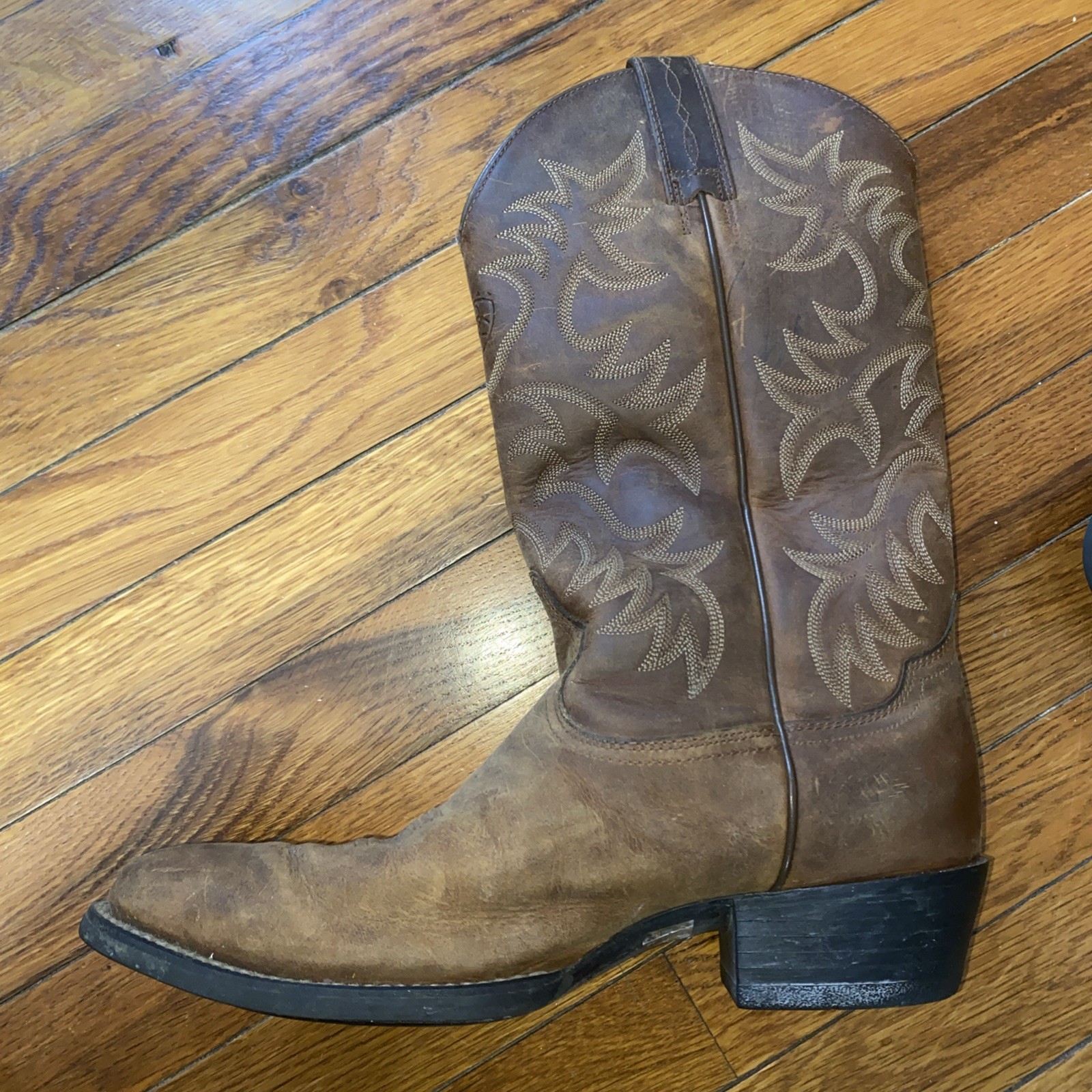ARIET Heritage 34725 Cowboy Boots Western Brown Leather Mens Size 10D