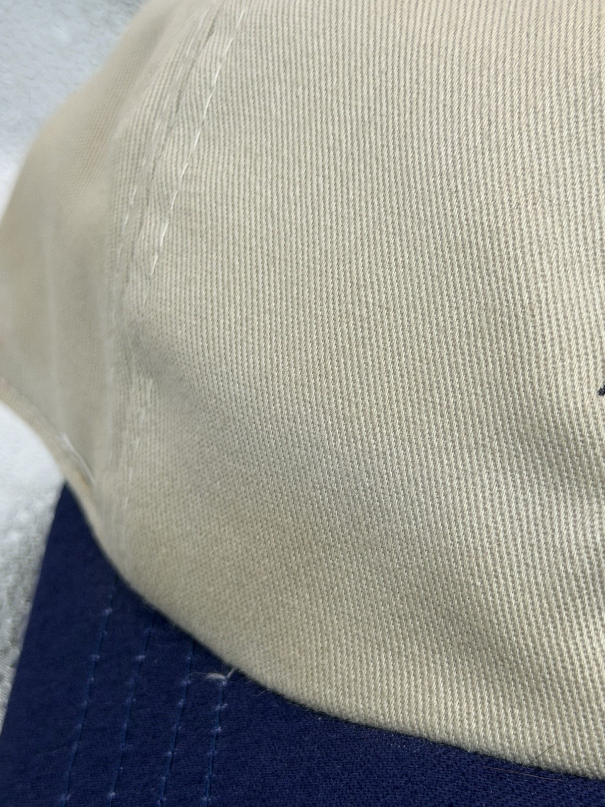 Unbranded Costa Rica Frog Beige Navy Strapback Hat Pura Vida Embroidered Cap