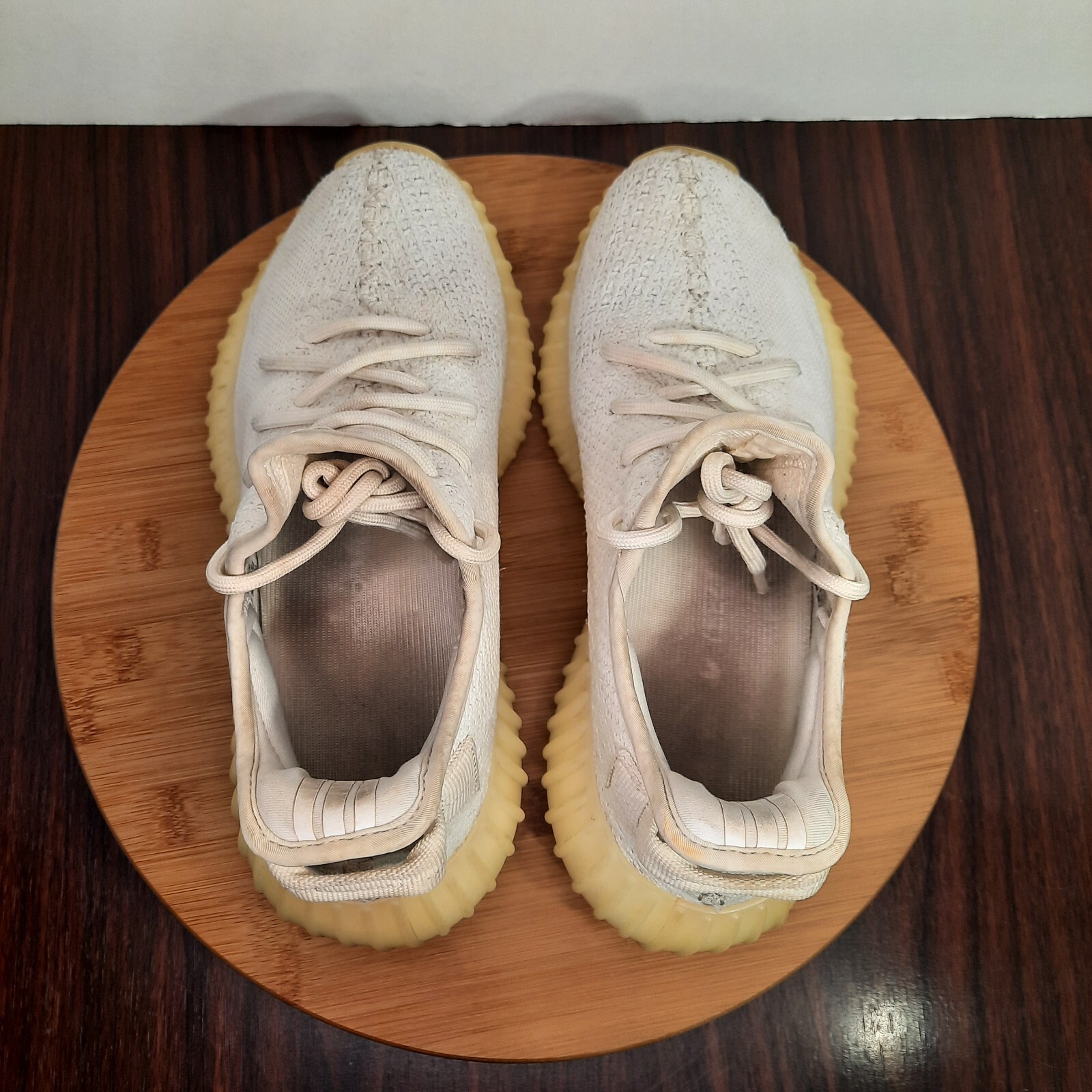 Adidas Yeezy Boost 350 V2 Mens Size 7 Shoes Cream Triple White Athletic Sneakers