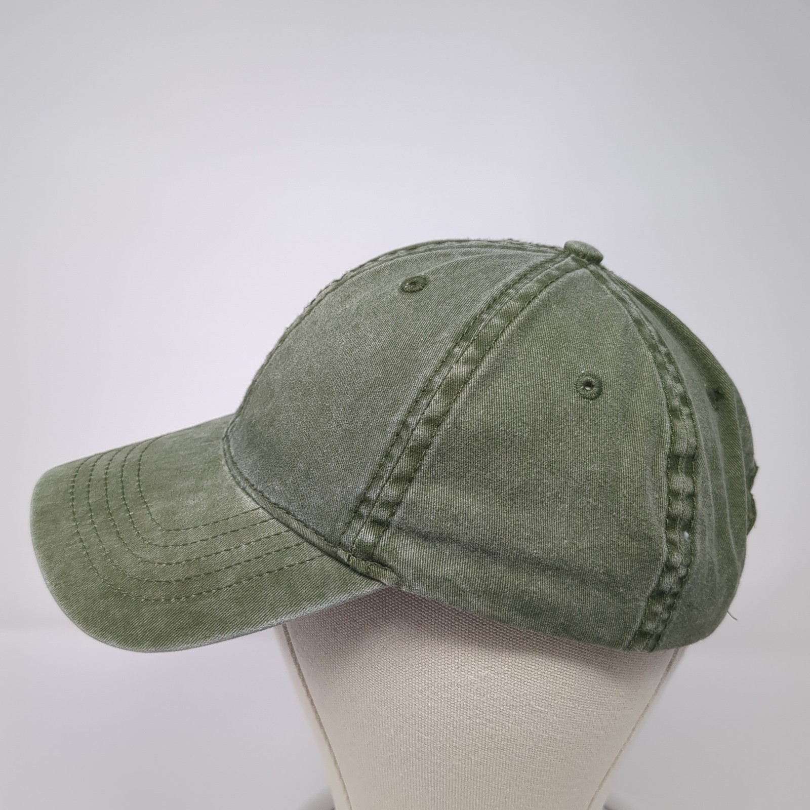 Unbranded Slideback Hat Green Solid One Size Adjustable Outdoor Blank