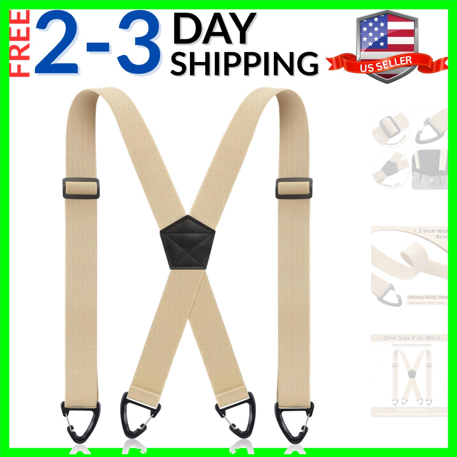X Back Hidden Suspender 1.5 Inches Under Clothing Heavy Duty Work Suspenders …