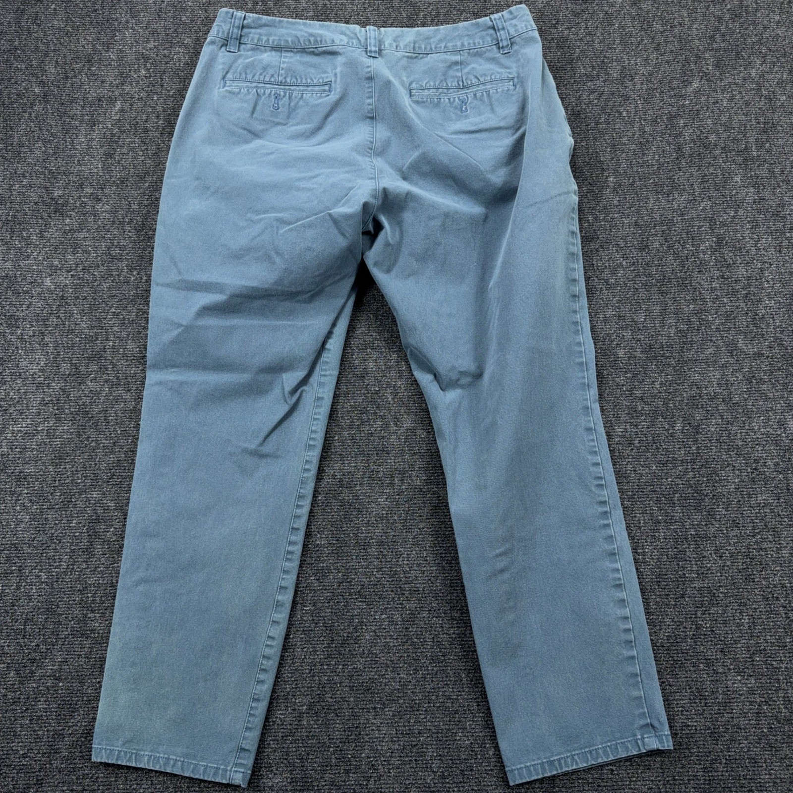 Bonobos Slim Taper Chinos Stretch Cotton Blend Pants 33×28 Blue Casual Workwear